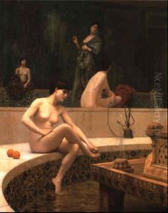 Les Baigneuses Du Harem by Jean-Leon Gerome