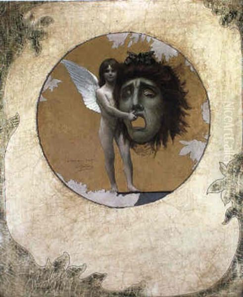 Putto With A Mask - view 1