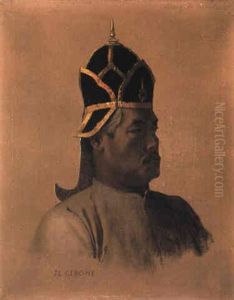 Premier Gardien Des Presents, Luang-in-manki by Jean-Leon Gerome