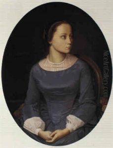 Young Woman In Blue by Jean-Leon Gerome