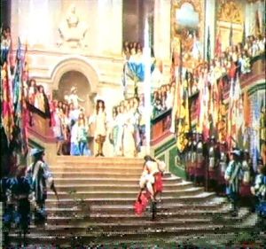 La Reception De Conde A Versailles by Jean-Leon Gerome