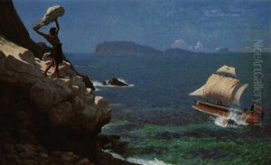 Polyphemus And The Ship Of Acis by Jean-Leon Gerome