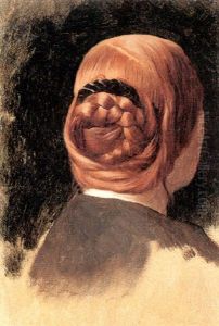 Woman With A Red Coiled Braid by Jean-Leon Gerome