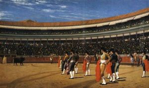 L'entree Du Taureau by Jean-Leon Gerome