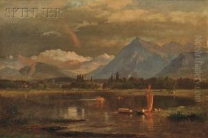 Lake View With Snow-capped Mountains