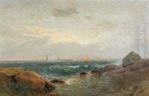 Seascape At Sundown (isle Of Shoals?)
