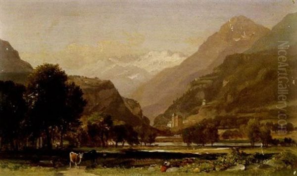 The Towns Of St. Maurice And The Frontiers Of Savoy From The Swiss Town Of Bex - view 1