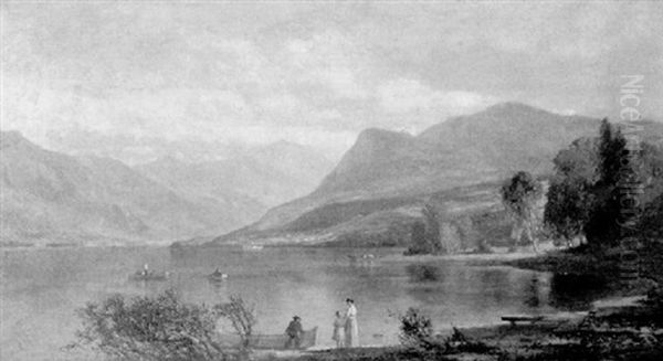 Lakeside In Autumn - view 1