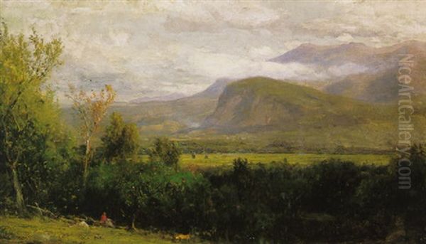 Sketching Moat Mountain From The Artist's Camp (the Intervale, North Conway) - view 1