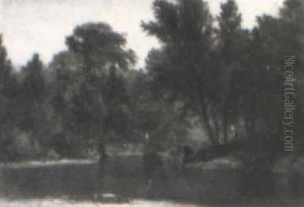 Figures By The River - view 1