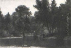 Figures By The River by Samuel Lancaster Gerry