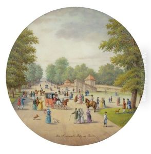 Der Feuerwerksplatz Im Prater by Joseph Gerstmeyer
