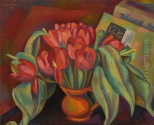 Still Life With Red Tulips by Mark Gertler