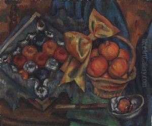 Still Life With Pomegranates And Fruit by Mark Gertler