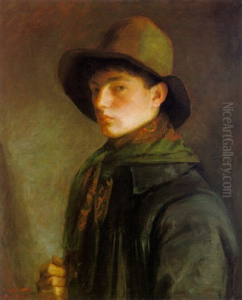 Self-portrait With Fishing Cap - view 1