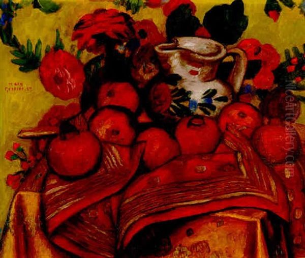 Pomegranates And Handkerchief - view 1