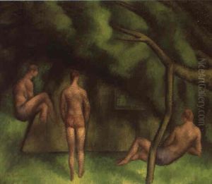 Bathers At Garsington Bathers At Garsington