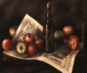 Still Life With Apples And A Bottle by Mark Gertler