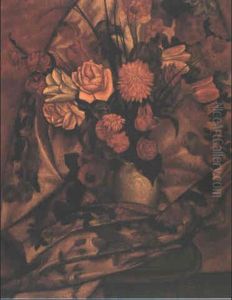 Flowers And Chintz by Mark Gertler