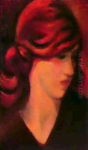 Portrait Of A Young Girl by Mark Gertler