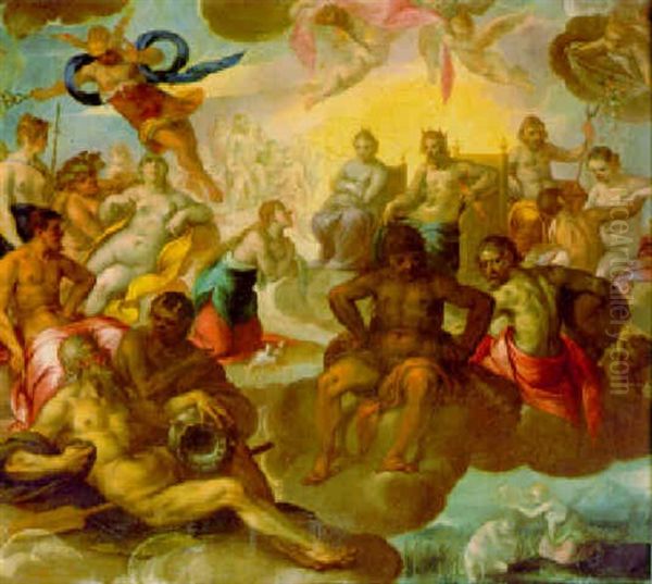 Venus Dans L'olympe Demandant A Jupiter La Deification D'enee - view 1