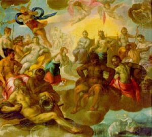 Venus Dans L'olympe Demandant A Jupiter La Deification D'enee