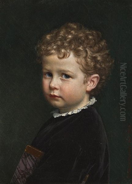 Boy With Curly Hair - view 1