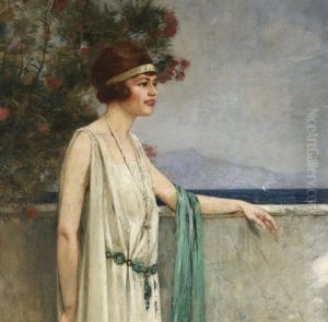 Femme A La Robe Blanche by Henri Gervex