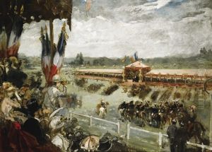 Revue A Longchamp by Henri Gervex