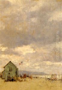 Sur La Plage A Deauville by Henri Gervex