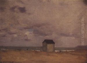 La Cabane Sur La Plage De Trouville by Henri Gervex