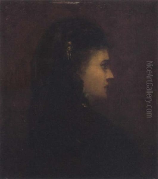 A Young Lady In Profile - view 1