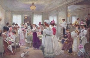 Cinq Heures Chez Paquin by Henri Gervex