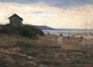 Personnages Sur La Plage by Henri Gervex
