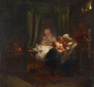 Das Neue Geschwisterchen by Eduard Geselschap