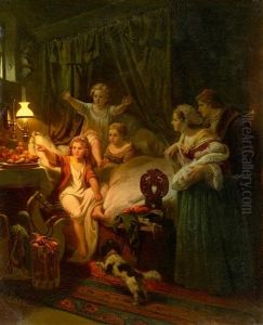 Weihnachtsmorgen by Eduard Geselschap