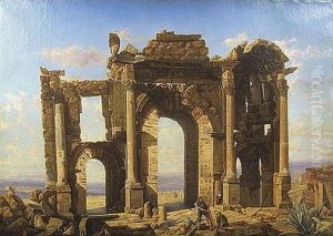 Les Ruines De Timgad by Jean-Charles Geslin