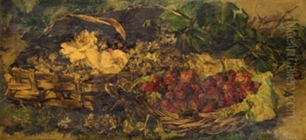 Cestos Con Flores Y Frutos - view 1