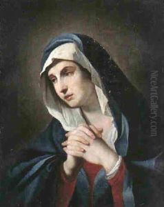 The Madonna At Prayer by Francesco Giovanni Gessi