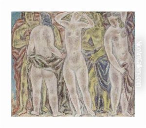 Three Bathers by Leo Gestel