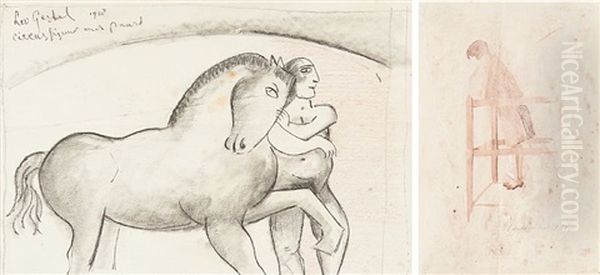Figure De Cirque Avec Cheval - view 1
