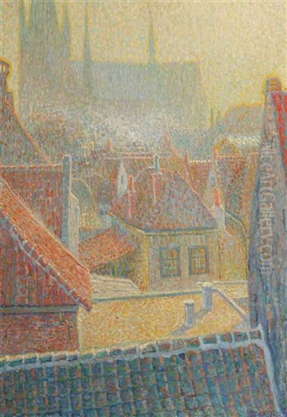 Gezicht Op De Kerk In Woerden (a View Of Woerden) - view 1