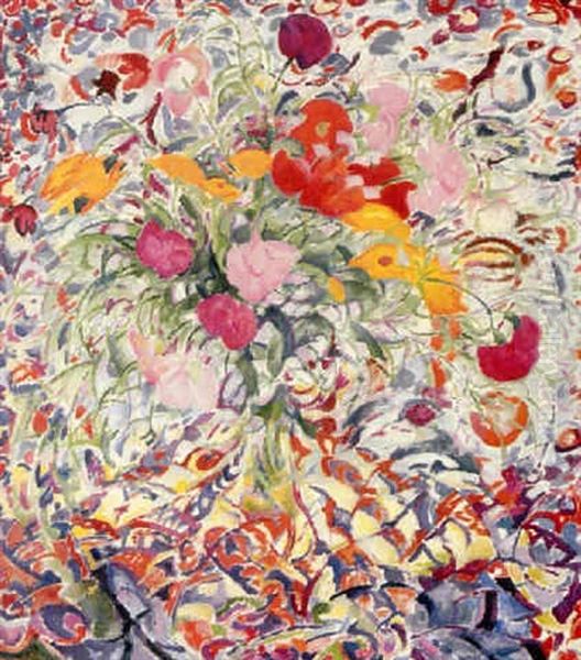 Bloemen Voor Gebloemde Lap - view 1
