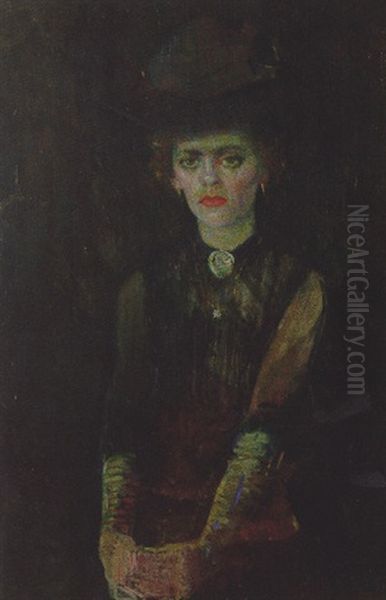 An Elegant Lady With A Hat - view 1