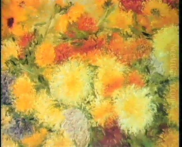 Still Life With Chrysanthemums - view 1