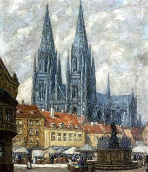 Blick Auf Den Dom Zu Regensburg - view 1