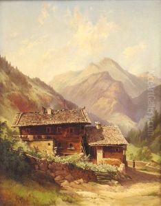Bauernhof In Den Alpen by Georg Geyer