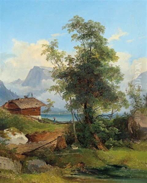 Parthie Aus Dem Salzkammergut(?) - view 1