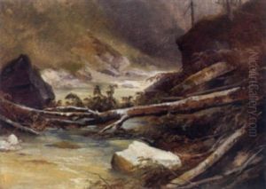 Ein Hochgebirgsbach by Georg Geyer
