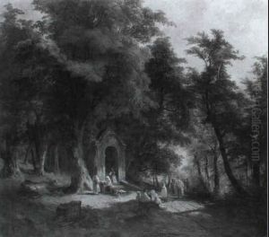 Die Prozession Zur Waldkapelle by Georg Geyer